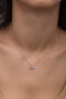 Heliophilia Silver Collar de Plata con Aguamarina en Oro Rosa y Azul